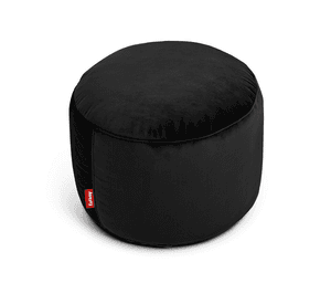 Pouf para interiores Point Velvet Black - Negro