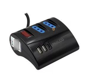 Zapatilla Alargador Extension De Escritorio USB C Negro