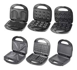 Maquina 6 En 1 Waflera Electrica Sandwichera Grill Donas R541