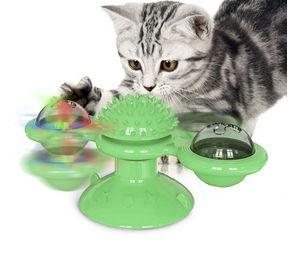 Juguete Antiestres para Gatos Catnip Tocadisco Molino Viento