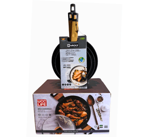 Set Cocina Premium Antiadherente Cerámico Ollas Y Sartenes