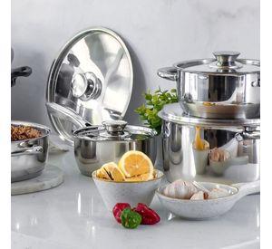 Batería De Cocina 8 pzs Acero Inoxidable Modelo 460 Wens