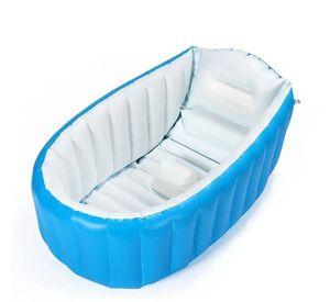 Bañera Inflable Portátil Para Niños CelesteAzul