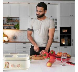 OLLA MULTIFUNCION DOBLE 6L 1000W VERSATIL COCINA LAU