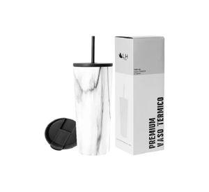 Vaso térmico mug LH 700 lt, acero inoxidable, marmoleado