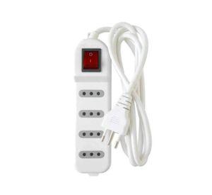 Zapatilla Alargador 3mt 4 Entradas Con Switch Blanco