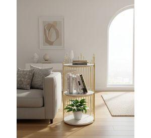 Mesa Centro Estante Decorativo Esquinero Almacenamiento Jhn