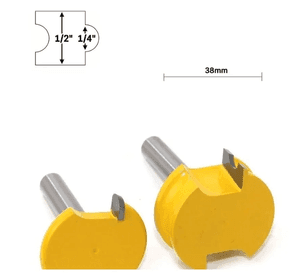 Set 2 Fresas Tupi De 8 Mm Ideal Para Barriles Canoas