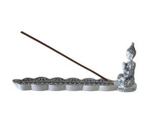 Buda Porta Incienso Figura De Buda Blanco Varitas Aromaticas