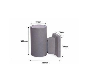 APLIQUE GRIS PORTA GU10