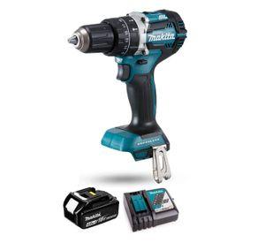 Taladro Atornillador Percutor 54 Nm 18v 4 Ah Makita Dhp484