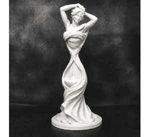 Escultura Decorativa Prints Patro- Musa de Reloj de Arena