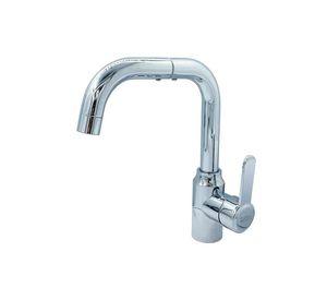 Llave Griferia Lavaplatos Cuello Giratorio Plateada Tap08