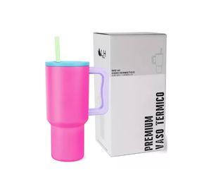 Vaso térmico mug LH 900 lt, acero inoxidable, fucsia