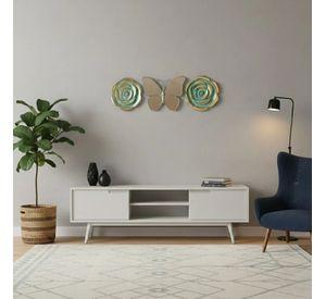 Set 3 Adorno Pared Decorativo Naturaleza Elegancia Hogar Jhn