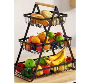 ORGANIZADOR DE DESPENSA FRUTERO NEGRO 3 NIVEL NEGRO