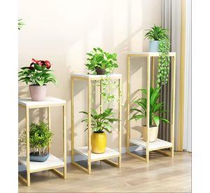 Porta Maceta Soporte Exhibición Plantas 2 Niveles 80cm Jhn