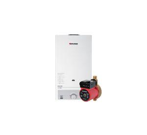 Calefont Gas Licuado 13L T. Natural + Bomba Presurizadora