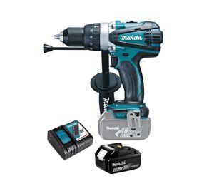 Taladro Atornillador Percutor 18v 91 Nm 6 Ah Makita Dhp458