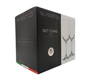 Set 6 Copa De Vino Cristal Glasso