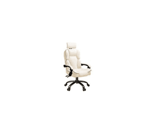 Silla Oficina Ergonómica Acolchonada - Beige.