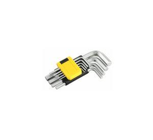 Llave Allen Hexagonal Corta 9 Piezas
