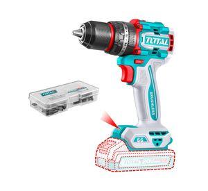 Kit Atornillador de Impacto y Taladro 20V con 2 Baterías y Cargador Total