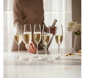 SET 4 COPAS CHAMPAGNE COMO BOHEMIA, 260 ML