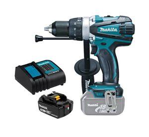 Taladro Atornillador Percutor 18v 91 Nm 3 Ah Makita Dhp458
