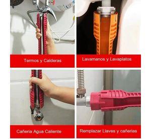 Llave Multi-función Gásfiter Instalación/reparación Grifería Rojo