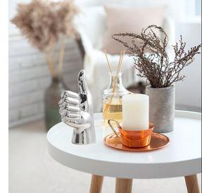 Set de 3 Figura Mano Plateado Decoración Soporte Joyería Jhn