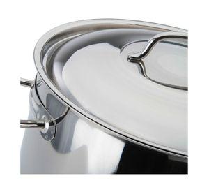 Olla con Tapa y Asas 10lt Acero Inoxidable 28x17cm Lacor
