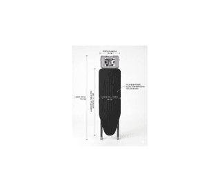 Tabla De Planchar Premium Negra Mesa De Planchar Metal Resistente