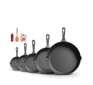 Sartenes De Hierro Fundido Juego De Sartenes 5 Piezas 10-26 cm