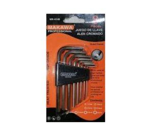 Juego Llave Allen 8 Piezas Cromada Makawa Oferta 2x1