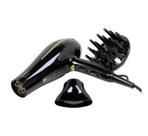 Secador De Pelo Ceramic Ion Bora Gold Color Negro Gama 2200W
