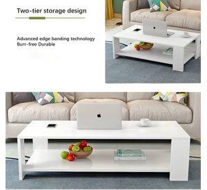 Mesa de centro blanco 100×48×42cm