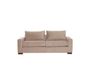 SOFA LIVORNO 3C TELA VELVET BEIGE