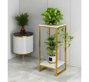 Porta Maceta Soporte Exhibición Plantas 2 Niveles 80cm Jhn