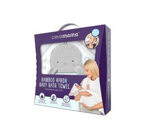 Toalla Delantal Bamb Clevamama Blanco
