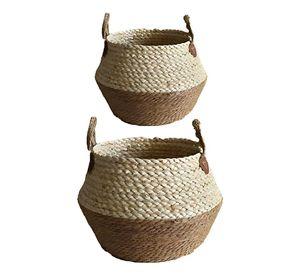 Set Macetero Interior Tejido Cuerda Resistente Maceta Jhn