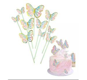 TOPPER DECO MARIPOSA MORADO X10 UNI