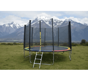 Cama Elástica Norplat Para Niños 12pies 3.66mt Con Escalera Negro Multicolor