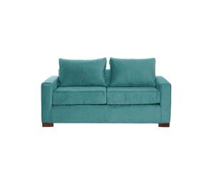 SOFA LIVORNO 2C TELA VELVET TURQUESA