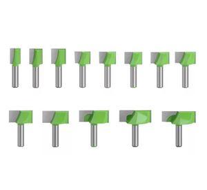 Fresa Madera Rectificadora Vástago ¼ X Set 13 Pcs.