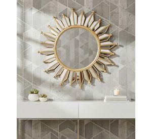 Espejo Decorativo Pared Rayos Sol Resistente Moderno Jhn