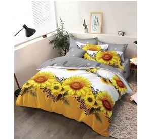sabana plaza y media con diseño girasol TF