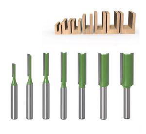 Fresa Madera Recta Vástago 1/4 7 unidades