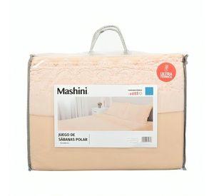 Juego de Sábanas Polar Lisa Broderie 2 Plazas / Arena – Mashini