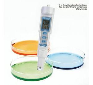Medidor De Ph Ec Y Temperatura Del Agua 3 En 1